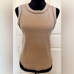Mod Ref Taupe Sleeveless Tank Top